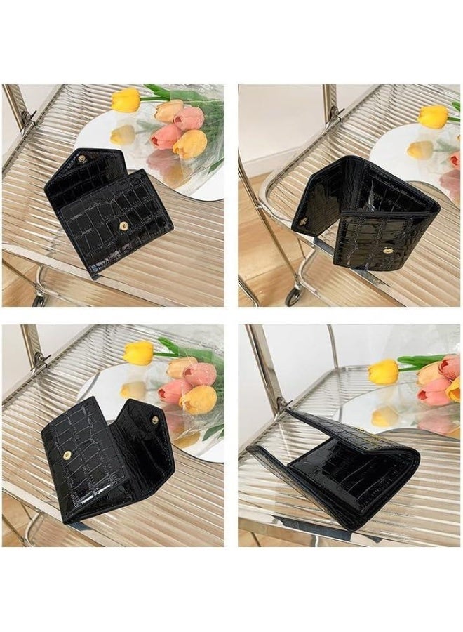 محفظة نسائية ميني جلد لامع بتصميم أنيق وصغير الحجم – خفيفة، عملية، وسهلة الحمل للمناسبات والاستخدام اليومي - Image 2