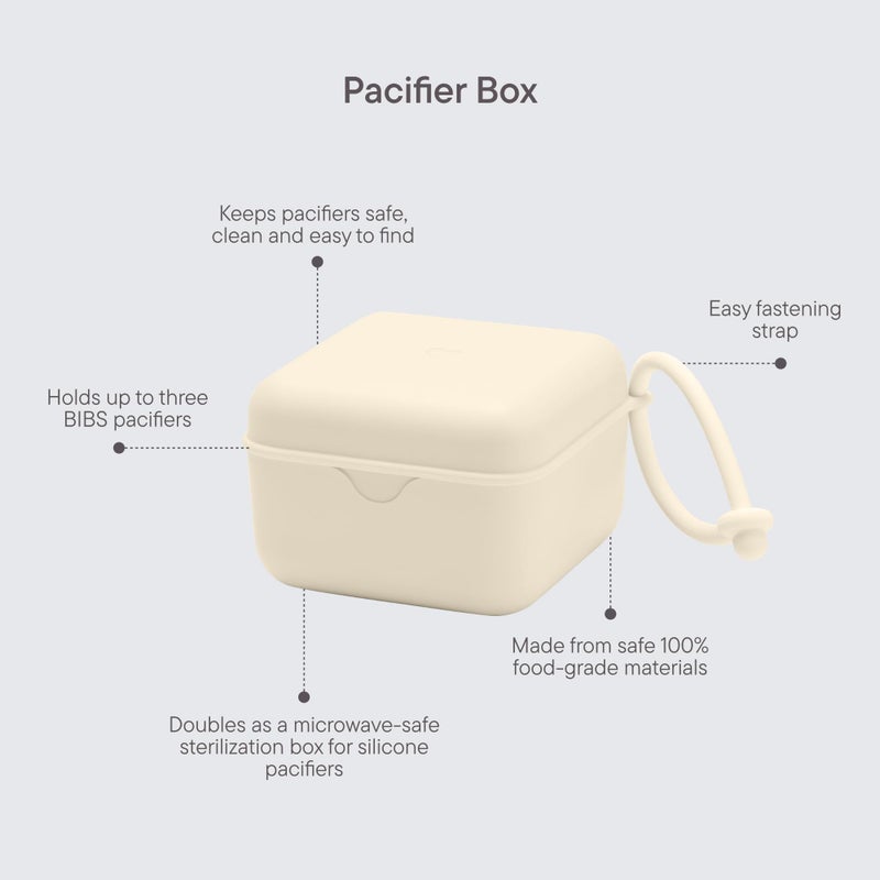 BIBS Pacifier Box with Loop for Storing & Carrying Soothers | 100% BPA Free Material | Designed & Made in Denmark | Hunter Green - Image 3