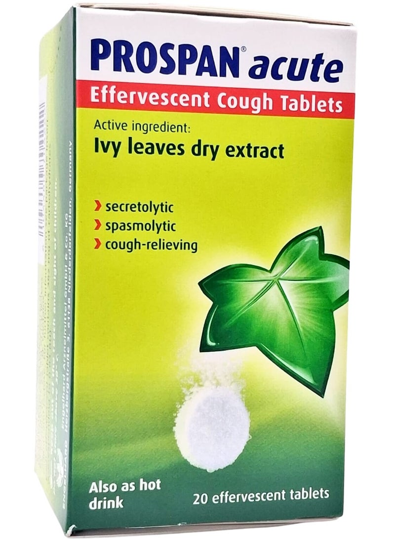 بروسبان أقراص فوارة 20 (اللبلاب ورقة استخراج السعال الإغاثة) - Image 2