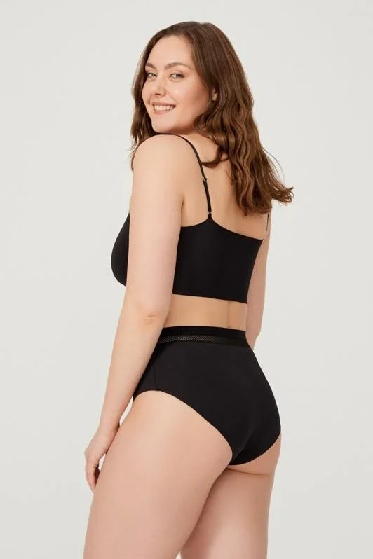كوتن هيل Laser Cut Elastic Detailed Plus Size Bikini Panties 5-Pack-4