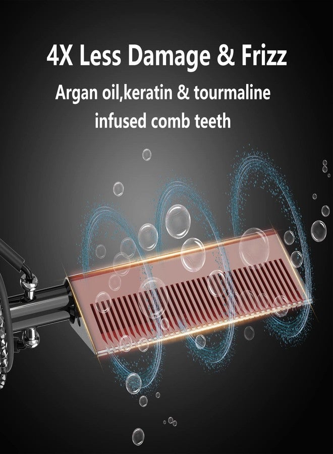 DAN Technology LCD Screen Digital Display Diamond Shaped Hot Comb, Black, 13.1 x 2.3 inches, 500 Degree Plug in Hot Comb with Adjustable Temperatures, Temperature Lock, Suitable for All Hair Types - Image 5