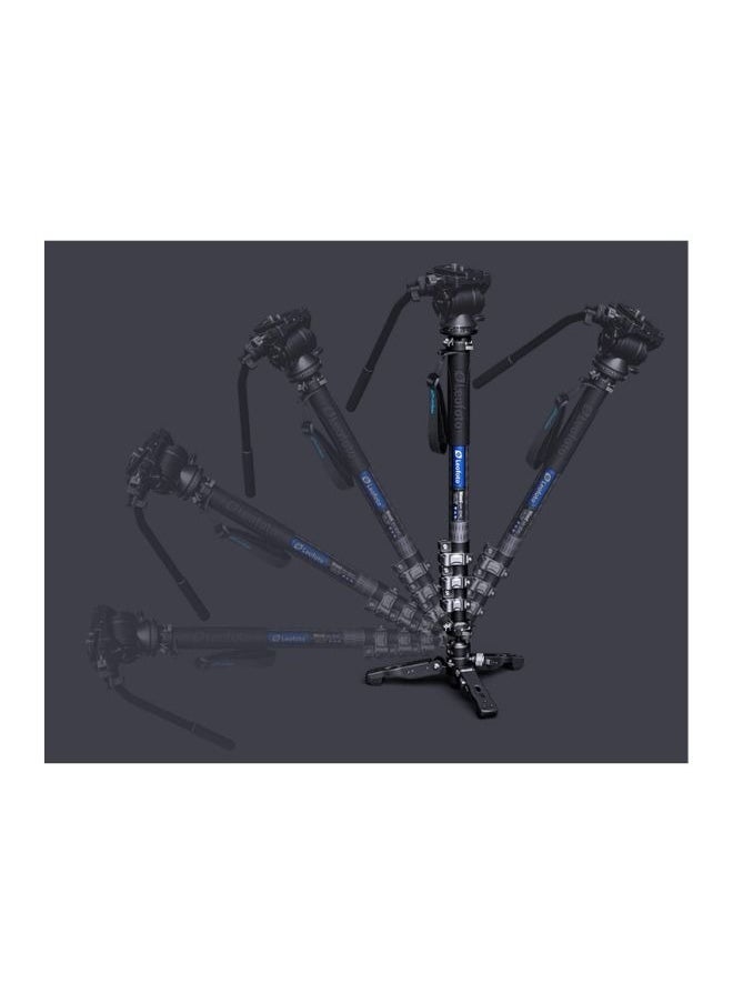 Leofoto Leofoto MV-324CL Long Carbon Fiber Flip Lock Pro Video Camera Monopod with Tripod Stand with Max Load 22lb and Height 1800mm  - Image 2