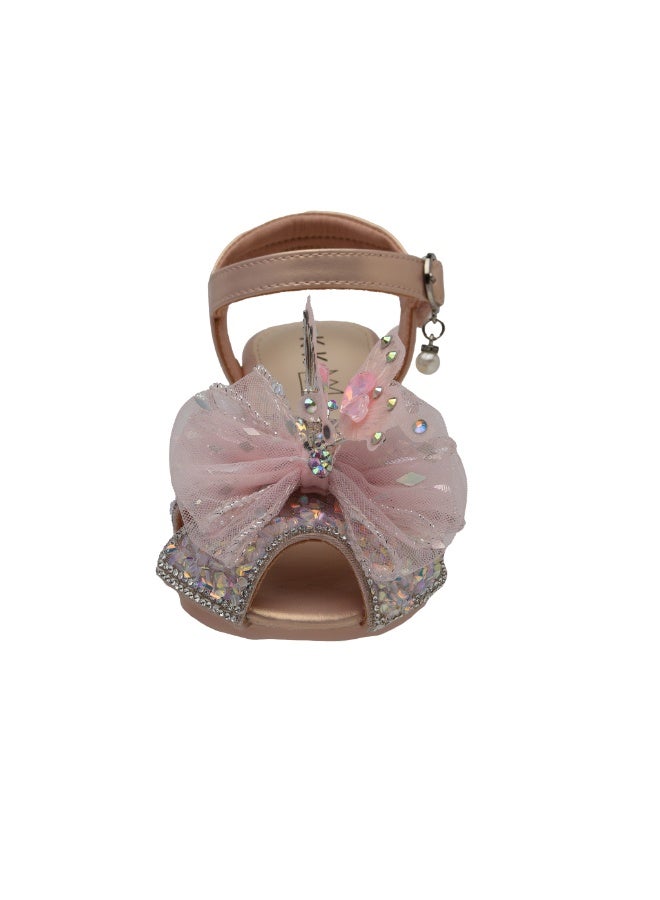 لاكي كيدز صندل بنات لوككي كيدز مغلق الأصابع مريح ونفاذ الهواء مع فراشات زاهية للأطفال الصغار - Image 5