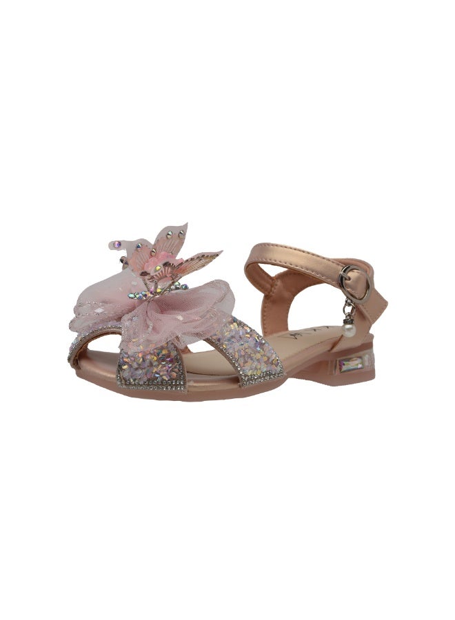 لاكي كيدز صندل بنات لوككي كيدز مغلق الأصابع مريح ونفاذ الهواء مع فراشات زاهية للأطفال الصغار - Image 2