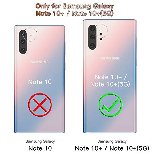 MaiJin Compatible with Samsung Galaxy Note 10 Plus Galaxy Note10 Plus 5G Case Metal Ring Grip Kickstand Bumper Works with Magnetic Car Mount Dual Layer Rugged Cover Red - Image 3