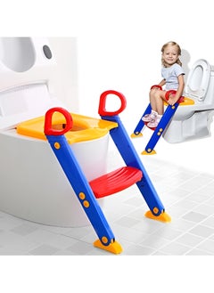 HEXAR HEXAR Toilet Potty Training Seat with Step Stool Ladder Training Toilet for Kids Boys Girls Toddlers -Comfortable Safe Potty Seat with Anti-Slip Pads Ladder  - Image 1
