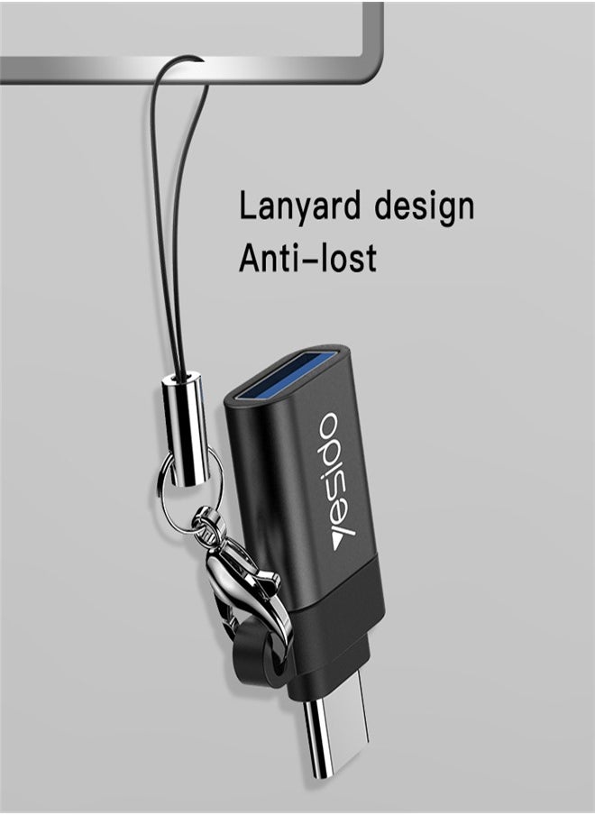 The Adapter Type-C to USB3.0 Conversion Is Suitable for Samsung Huawei Mobile Phone USB Flash Drive Data Transfer Gamepad