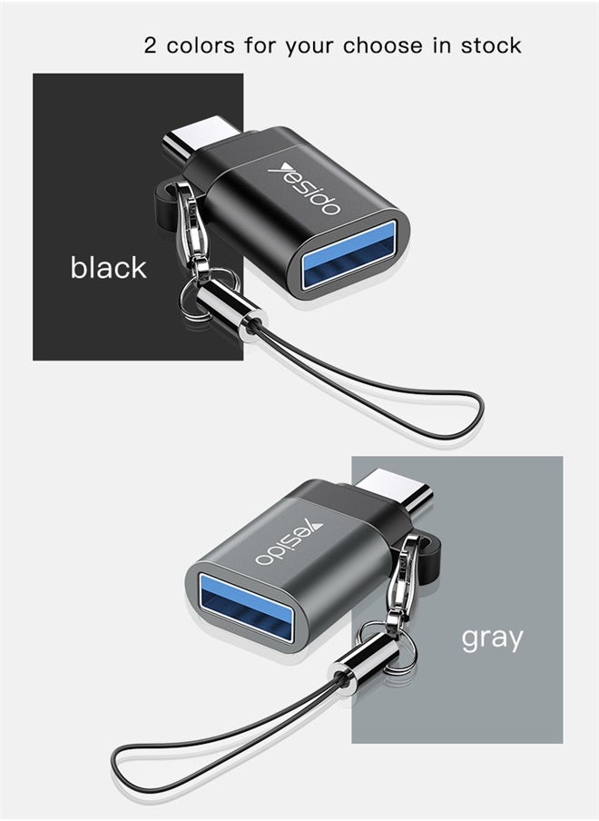 The Adapter Type-C to USB3.0 Conversion Is Suitable for Samsung Huawei Mobile Phone USB Flash Drive Data Transfer Gamepad