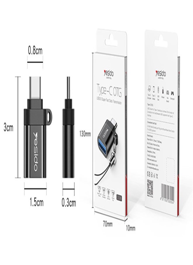 The Adapter Type-C to USB3.0 Conversion Is Suitable for Samsung Huawei Mobile Phone USB Flash Drive Data Transfer Gamepad