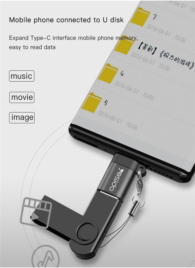 The Adapter Type-C to USB3.0 Conversion Is Suitable for Samsung Huawei Mobile Phone USB Flash Drive Data Transfer Gamepad
