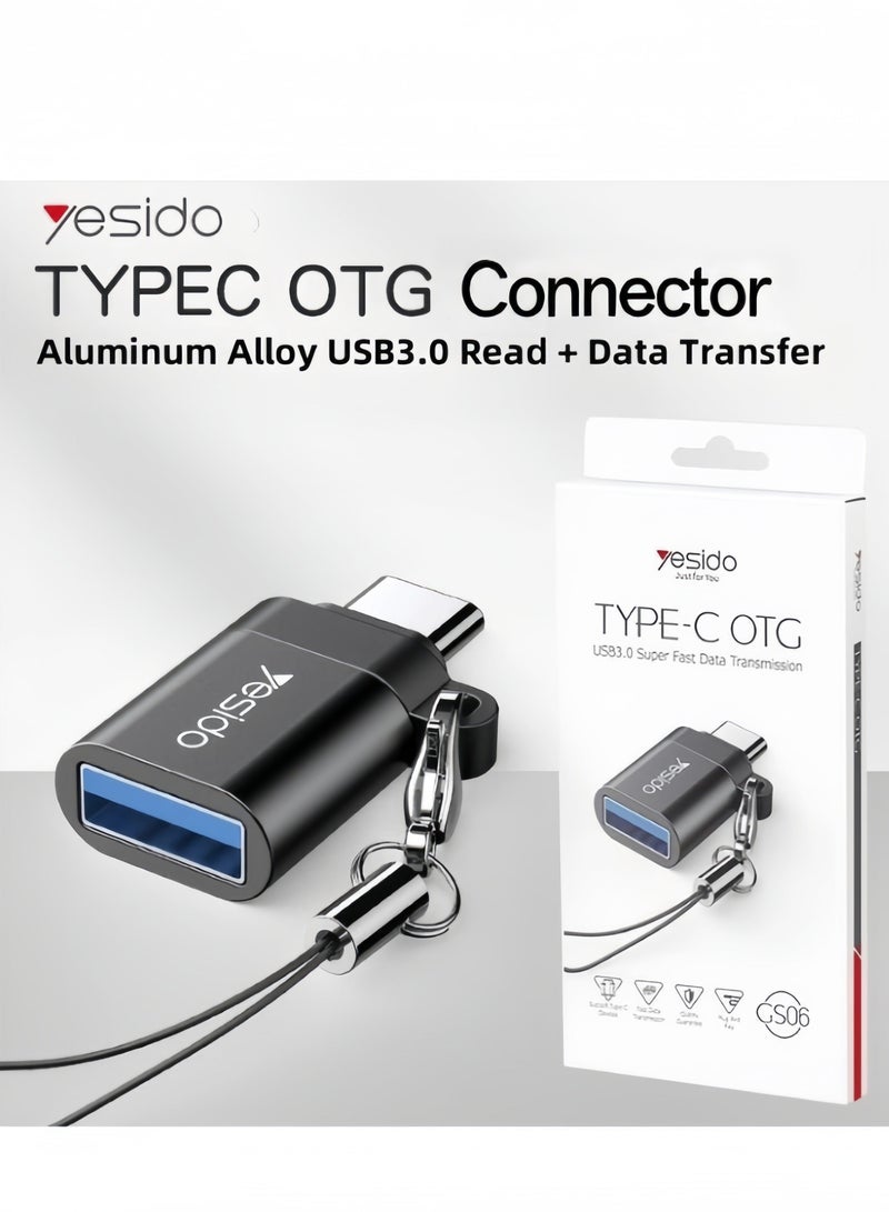 Yesido The Adapter Type-C to USB3.0 Conversion Is Suitable for Samsung Huawei Mobile Phone USB Flash Drive Data Transfer Gamepad - Image 2