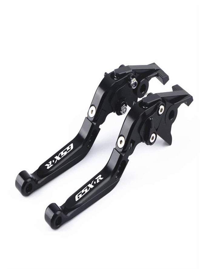 XIDAODIT Motorcycle Folding Extendable Adjustable Clutch Brake Levers for GSXR750 gsxr600 GSX-R K1 K2 K3 K4 K5 K6 K7 K8 K9 K10 (Black) - Image 1