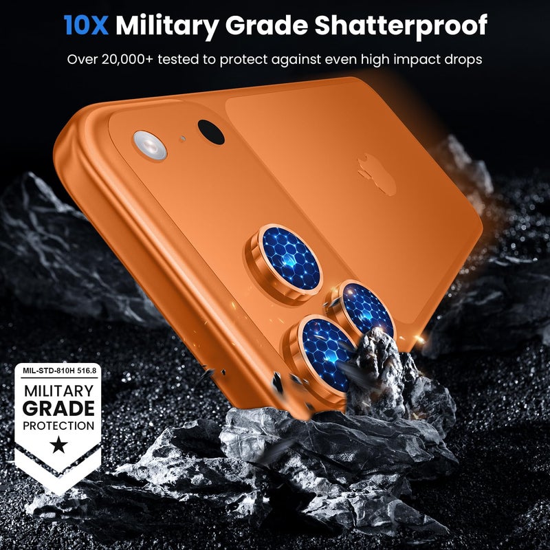 WSKEN for iPhone 17 Pro/iPhone 17 Pro Max Camera Lens Protector - [Original Shooting Mode] Shatterproof Metal HD Tempered Glass Camera Screen Protector Cover Film for iPhone Accessories - Image 5