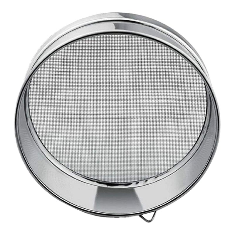 Kuber Industries Kuber Industries Stainless Steel Flour SieveSifter Set of 2 Silver Standard 21 x 21 x 6 Centimeters  - Image 3