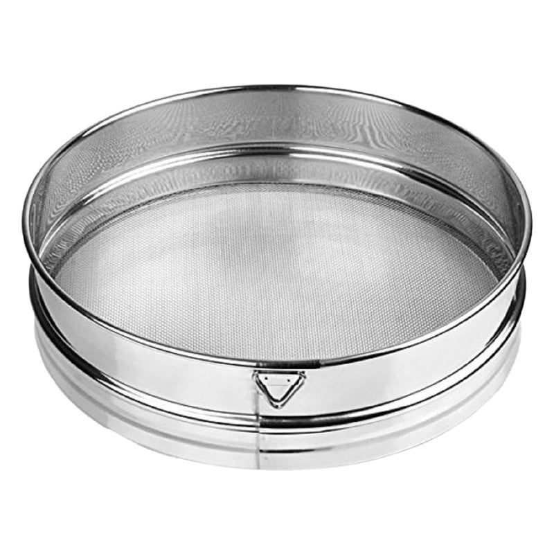Kuber Industries Kuber Industries Stainless Steel Flour SieveSifter Set of 2 Silver Standard 21 x 21 x 6 Centimeters  - Image 2