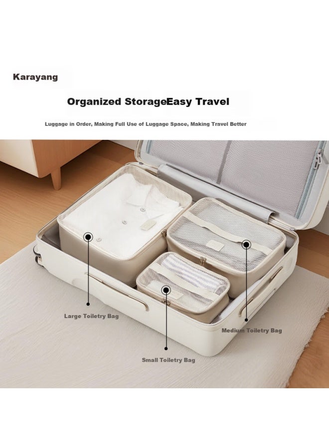 KaLay Kala·y Travel Storage Bag Three-piece Set, Luggage Bag, Travel Bag With Multiple Compartments And Large Capacity Cx0619 Yachuan Blue 3l - Image 1