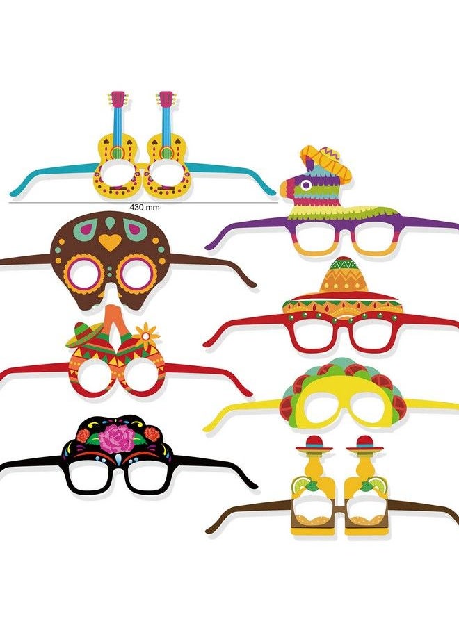 Fiesta Party Supplies 15 Pairs Mexican Themed Costume Paper Eyeglassess Cinco De Mayo Photo Booth Props For Taco Tout Donkey Pinatas Cactus Decoration Let Fiesta Party Decorations - pzsku/Z24A4A1F37C6A5C2209D7Z/45/_/1688536873/a16dc435-30b9-4042-9703-fb923120daff