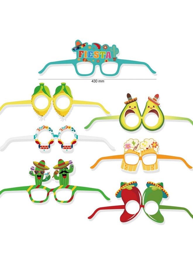 Fiesta Party Supplies 15 Pairs Mexican Themed Costume Paper Eyeglassess Cinco De Mayo Photo Booth Props For Taco Tout Donkey Pinatas Cactus Decoration Let Fiesta Party Decorations - pzsku/Z24A4A1F37C6A5C2209D7Z/45/_/1688536880/81dfde85-5de8-4ee9-b715-ea1e7e57f523