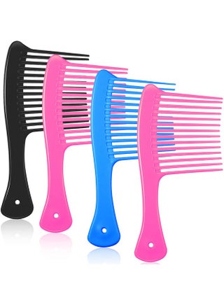 4 Pieces Wide Tooth Combs Detangling Comb Big Comb Jumbo Rake Comb Wide Tooth Comb For For Thick Long Hair And Curly Hair Mixed Colors - pzsku/Z24A4B12B8C80EBBAEDF3Z/45/_/1696663408/409f972f-6b87-4b67-b830-790e42d8fb50
