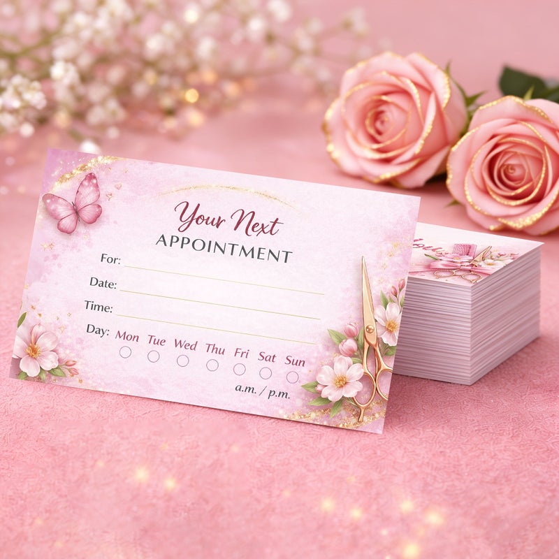 48pcs Floral Thank You Cards For Beauty Salon Appointment Customer Info Recording - Image 4