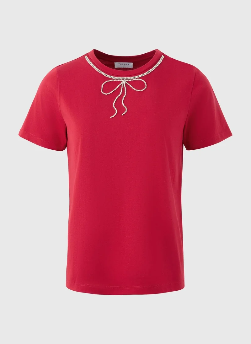 Matalan Red Bow T Shirt