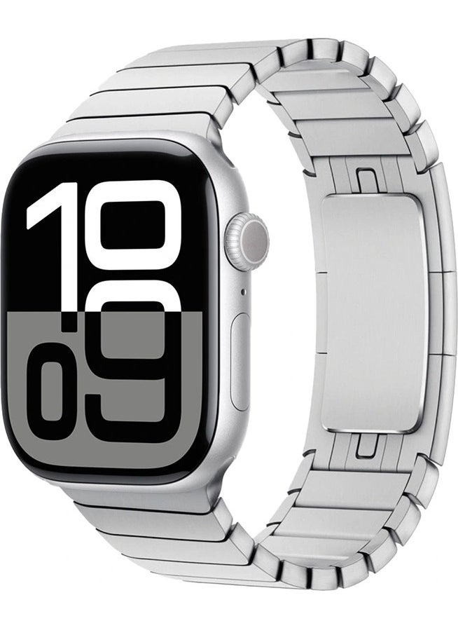 RedClick - Apple Watch 10 46MM Krd-35 Stripe Design Metal Band - Image 1