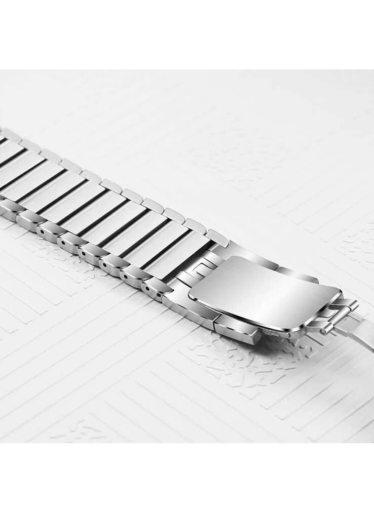 RedClick - Apple Watch 10 46MM Krd-35 Stripe Design Metal Band - Image 1