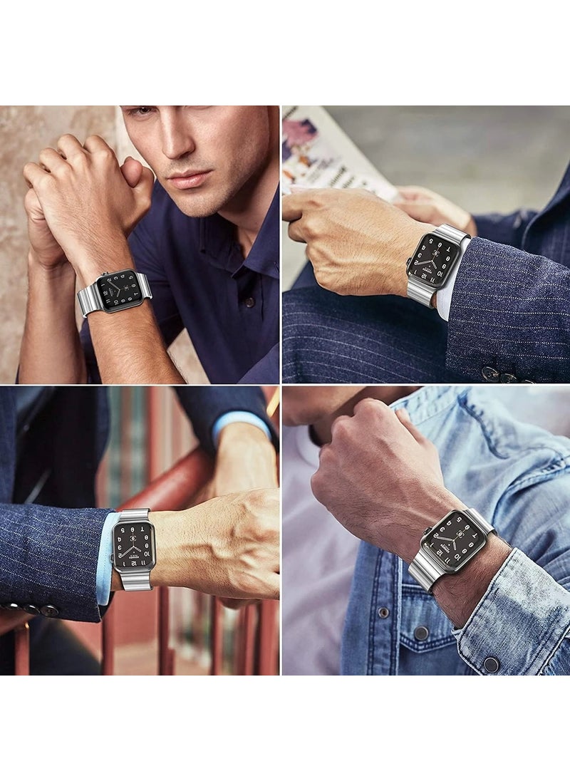 RedClick - Apple Watch 10 46MM Krd-35 Stripe Design Metal Band - Image 1