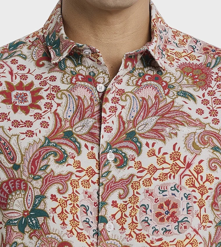 Ben Sherman  Ben Sherman Men's Short Sleeve Printed Shirts for Men | Best Price UAE