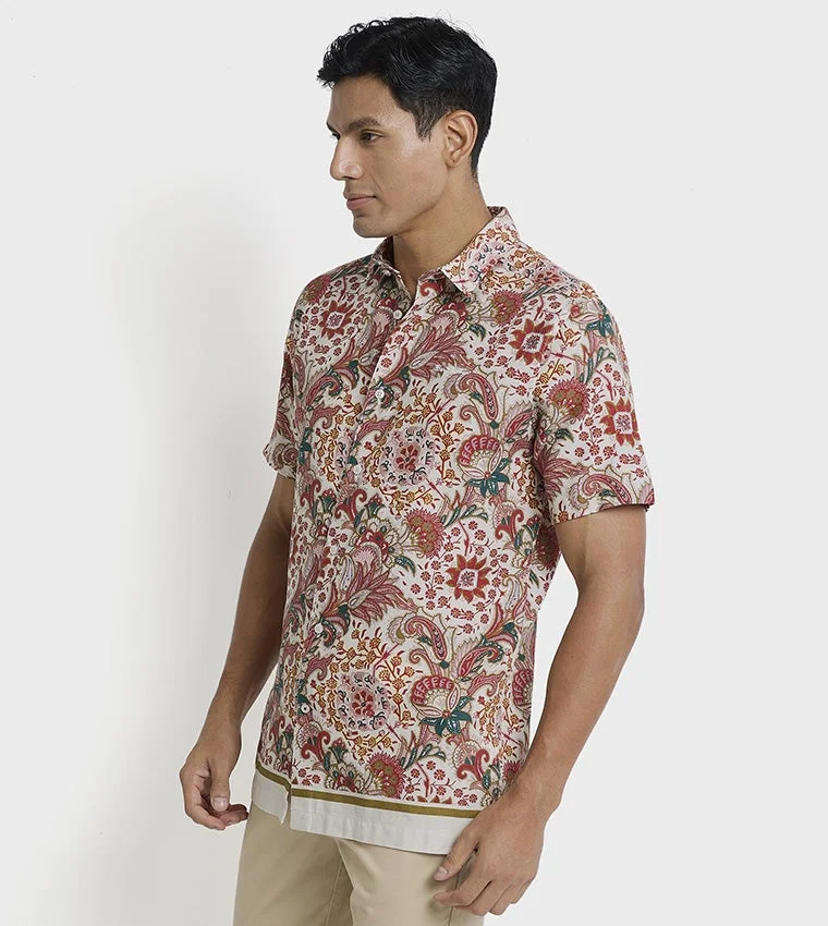 بين شيرمان Ben Sherman Men's Short Sleeve Printed Shirts