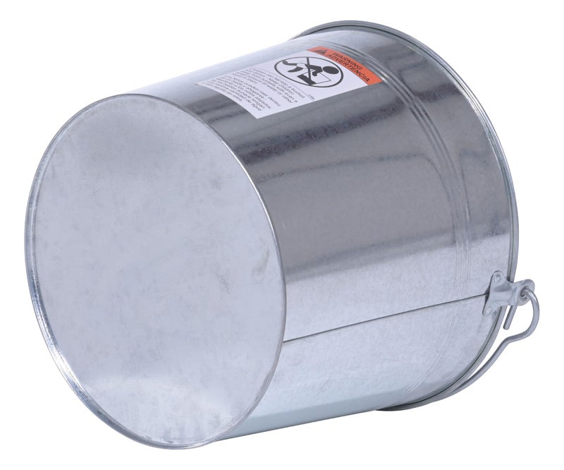 Vestil BKT-GAL-500 Galvanized Steel Bucket, 10-3/4" Depth, 5 gallon, 44 pound Capacity - Image 5