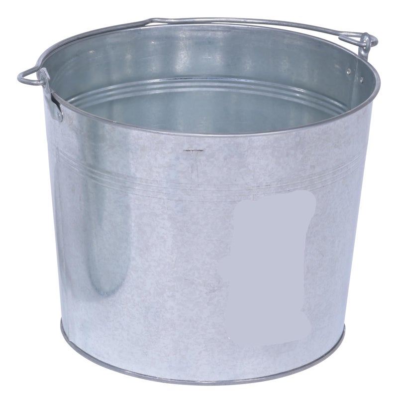 Vestil BKT-GAL-500 Galvanized Steel Bucket, 10-3/4" Depth, 5 gallon, 44 pound Capacity - Image 1