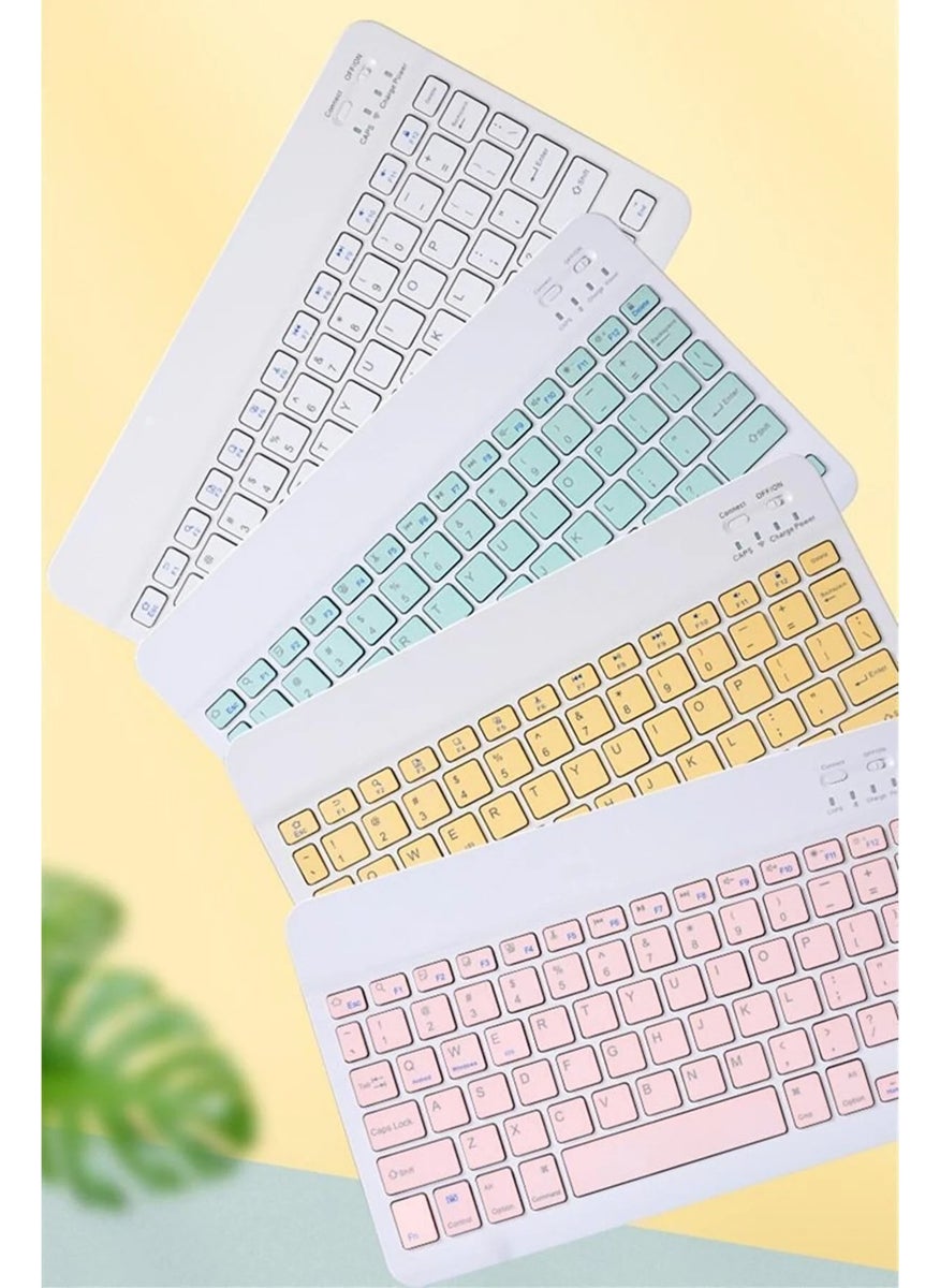 Smart Portable Rechargeable Wireless Bluetooth Keyboard + Mouse Compatible with All Devices