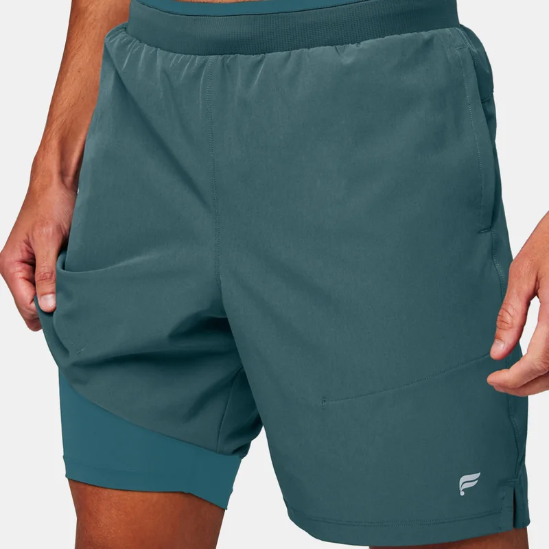 Fabletics Grey THE 7 FUNDAMENTAL SHORT II (LINED) for Men | Best Price UAE