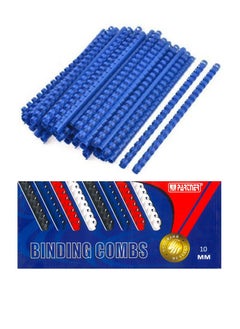 PARTNER 100-Piece Binding Combs 10mm Blue  - Image 1