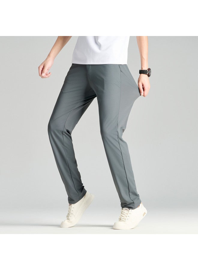 FOLUNSI new Fall Men's Casual Pants - Solid Color Versatile Straight-leg Trousers - Image 5