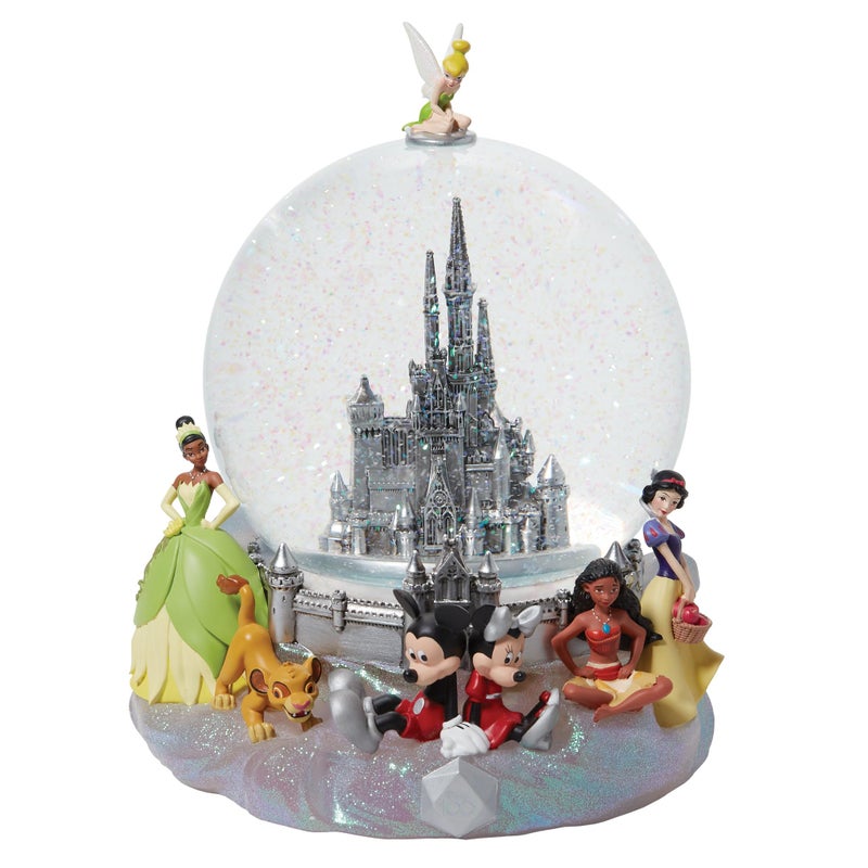 Enesco Disney Showcase 100 Years of Wonder Castle Limited Edition Water Globe Waterball 887 Inch Multicolor