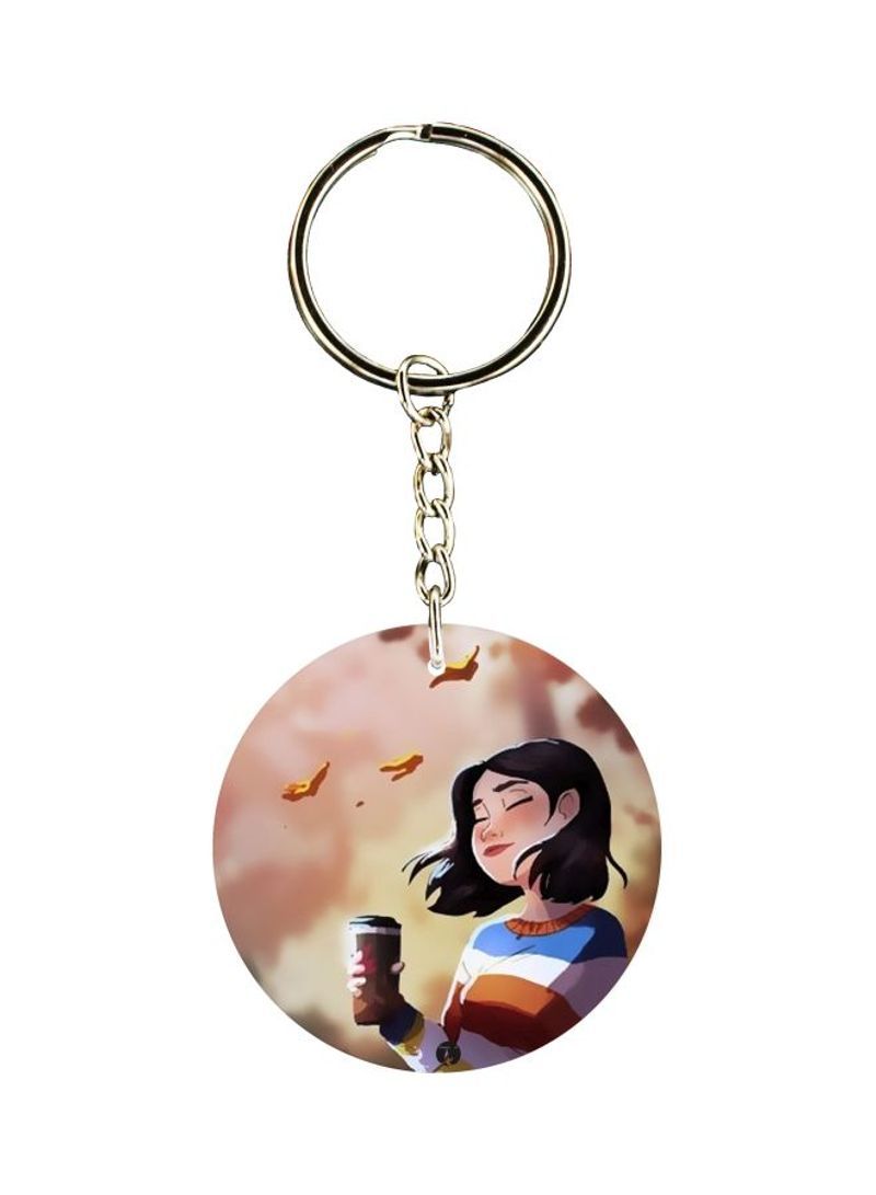 Anime Printed Double-Sided Keychain