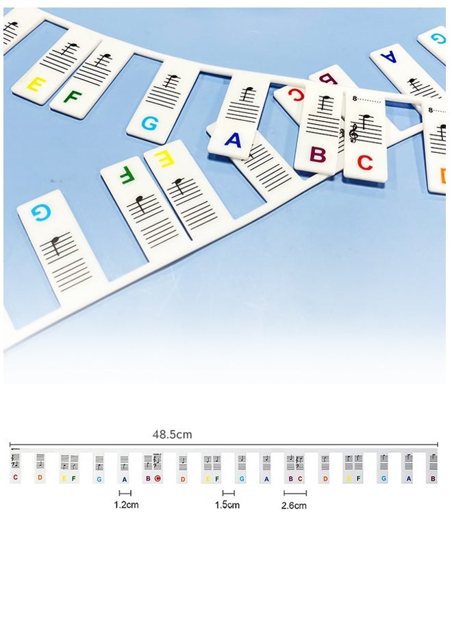 Maya Reusable Piano Notes Guide for Beginner Removable Piano Keyboard Note Labels for Learning 88-Key Full Size Made Of Silicone No Need Stickers for Kids Student - Image 5
