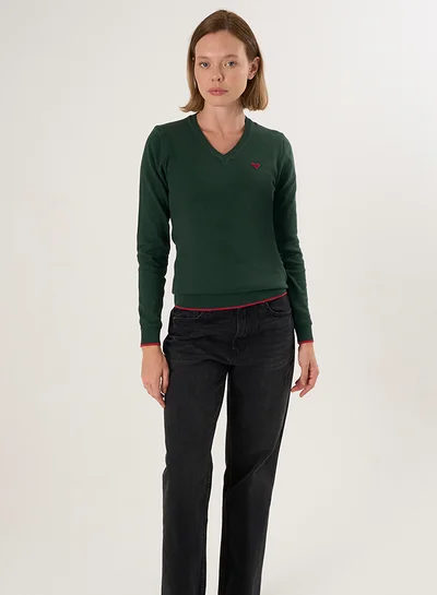 فيليكس هاردي كنزة صوفية بياقة على شكل حرف