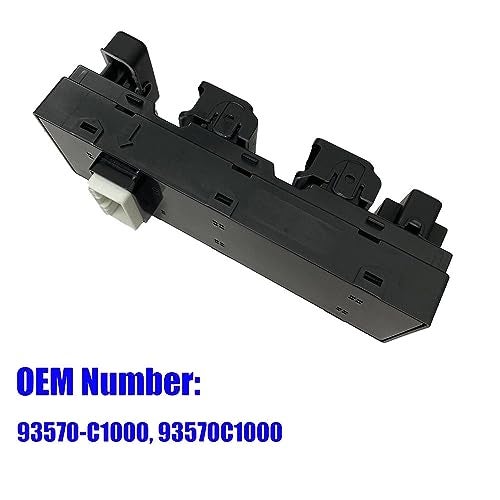 Quivimoro Front Left Driver Side Master Power Window Switch 93570-C1000 Compatible with Hyundai Sonata 2015-2019, Power Window Switch Button Fit for Sonata 2015 2016 2017 2018 2019 Replaces OE 93570C1000 - Image 3