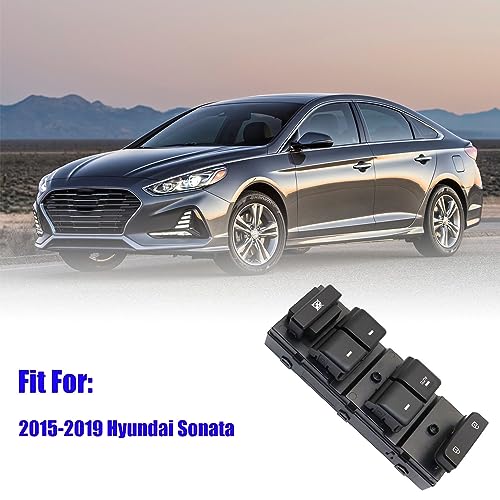Quivimoro Front Left Driver Side Master Power Window Switch 93570-C1000 Compatible with Hyundai Sonata 2015-2019, Power Window Switch Button Fit for Sonata 2015 2016 2017 2018 2019 Replaces OE 93570C1000 - Image 2