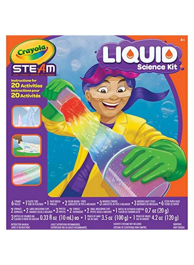 Crayola Liquid Science Kit For Kids Water Experiments Educational Toy Gift For Kids 7 8 910 - Image 1
