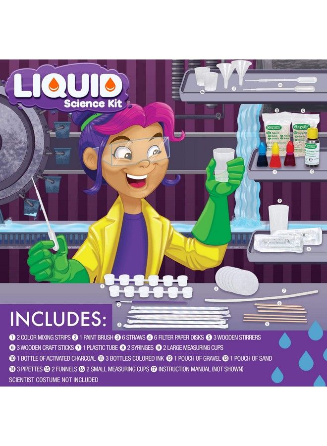 Crayola Liquid Science Kit For Kids Water Experiments Educational Toy Gift For Kids 7 8 910 - Image 3