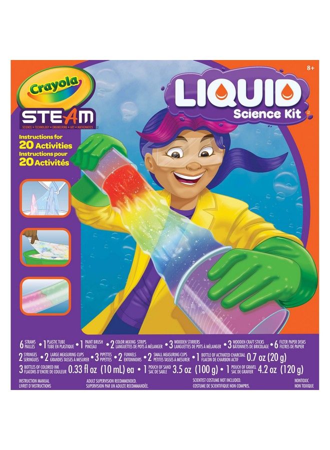 Crayola Liquid Science Kit For Kids Water Experiments Educational Toy Gift For Kids 7 8 910 - Image 2