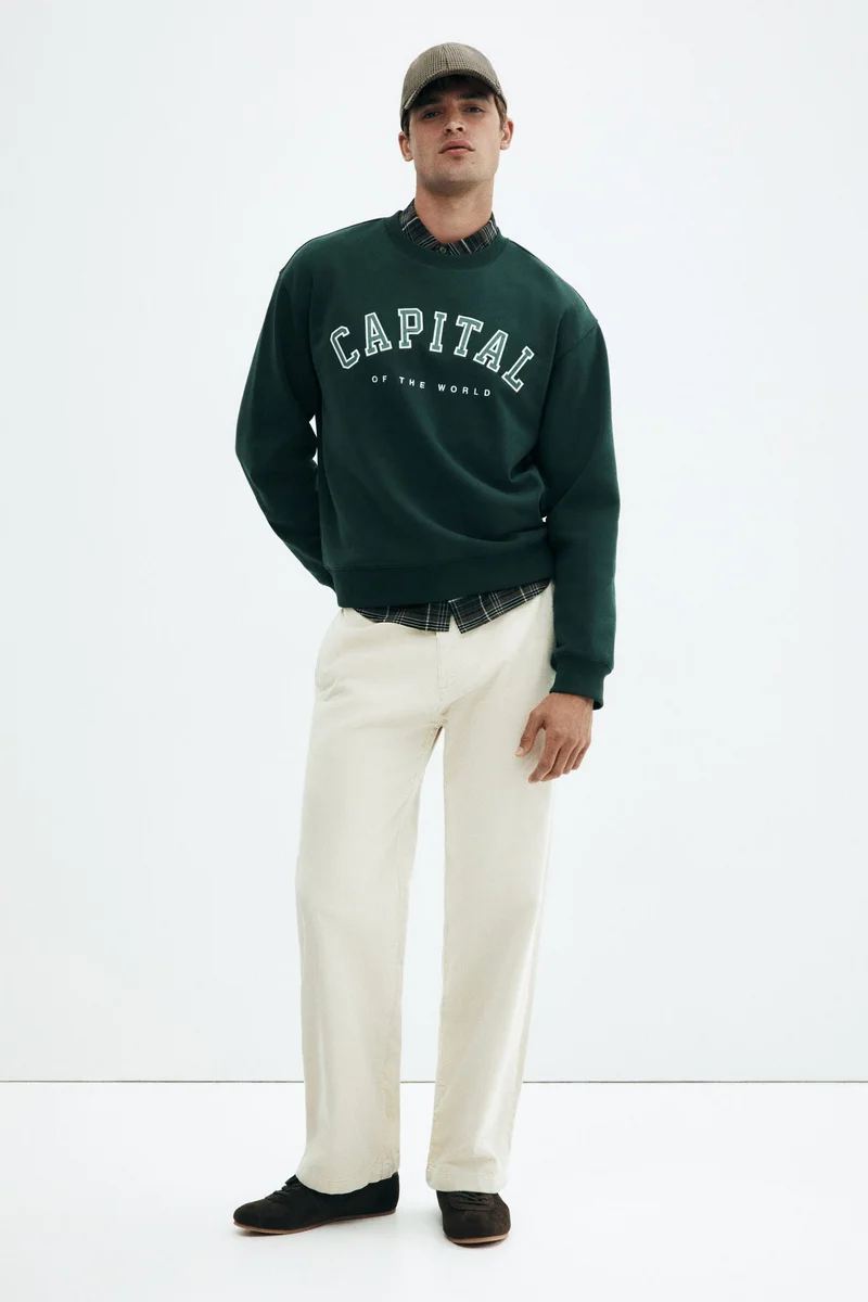 اتش اند ام سويت شيرت بقصّة واسعة