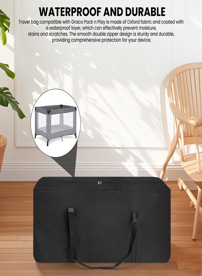 stufool Travel Bag Compatible with Graco Pack N Play, Waterproof and Lightweight Carrying Bag Compatible with Graco Pack N Play for Travel and Storage - Image 5