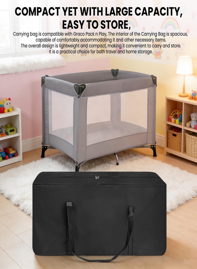 stufool Travel Bag Compatible with Graco Pack N Play, Waterproof and Lightweight Carrying Bag Compatible with Graco Pack N Play for Travel and Storage - Image 4