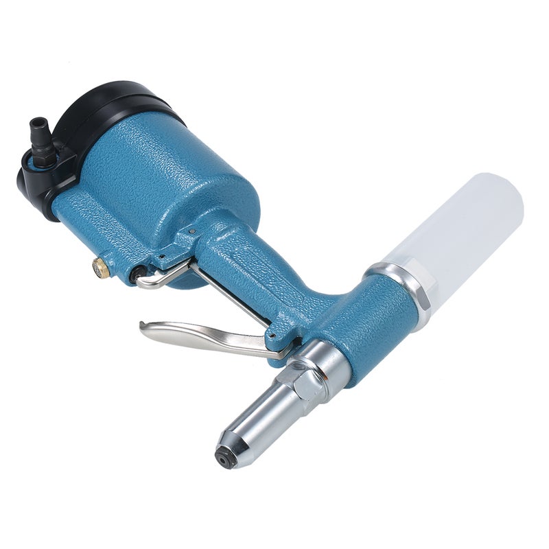 Industrial Pneumatic Rivet Heavy Duty Air Riveter Air Rivet Self-plugging Riveting Tool with 4 Nosepieces for Pulling 3/32-inch, 1/8-inch, 5/32-inch, 3/16-inch Iron/Aluminum/Stainless Steel Rivets - Image 5