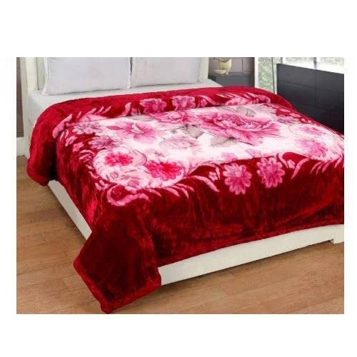Bezzilish Home Bezzilish Home Mink Woolen Printed Blanket for Heavy Winters Multicolor Double Bed 220 cm x 240 cm Lightweight Speacially for Diwali Gift with Bag Packing Color11 